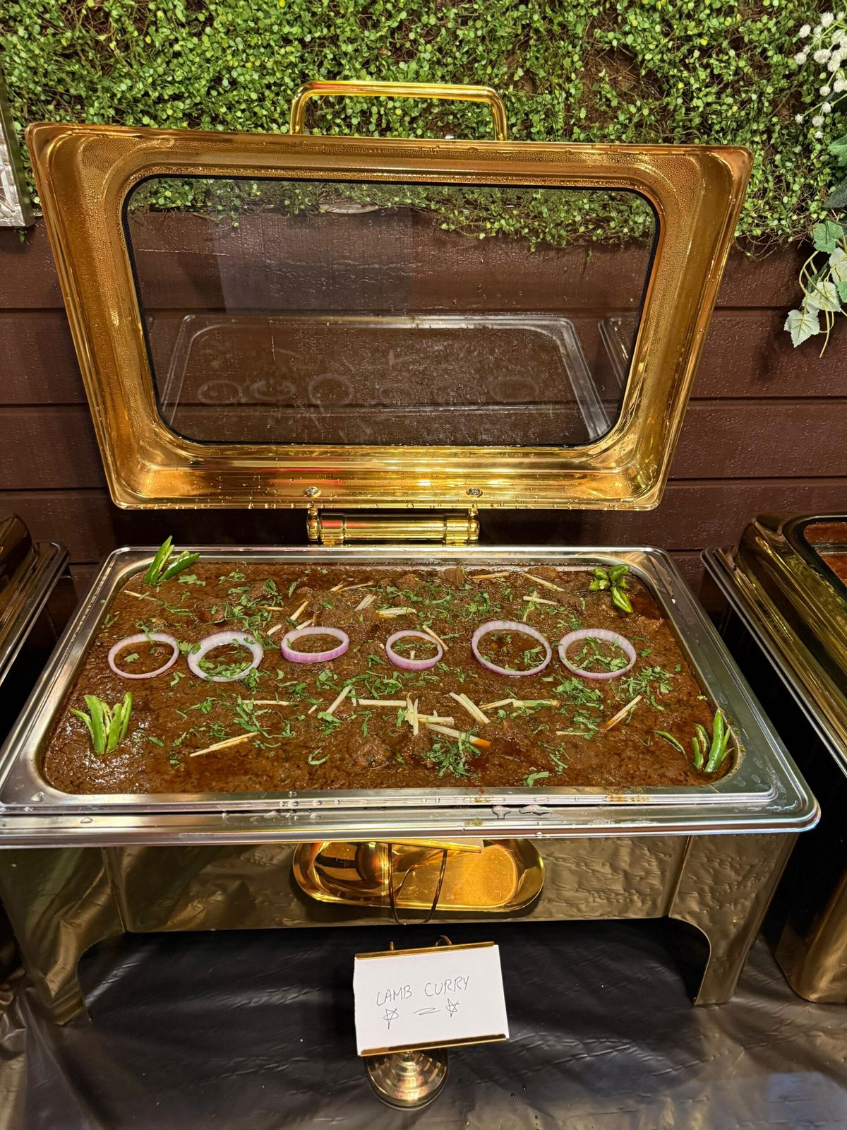 Urban Punjab tandoori and curry trays at a catered event