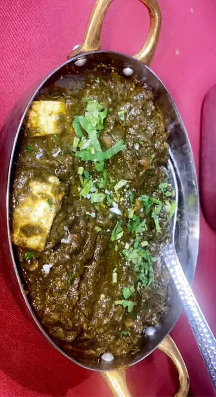 Palak Paneer at Urban Punjab Garden Grove